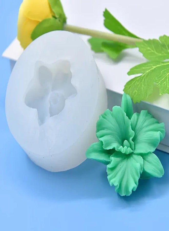 Skytail Peony Orchid Flower Silicone Candle Mould for Chocolate Fondant Candy Cake Decoration Cupcake Topper Jelly Dessert Wax Melts Soap Bath Bomb Floral Carnation Resin Craft Jewelry Mold - Image 5